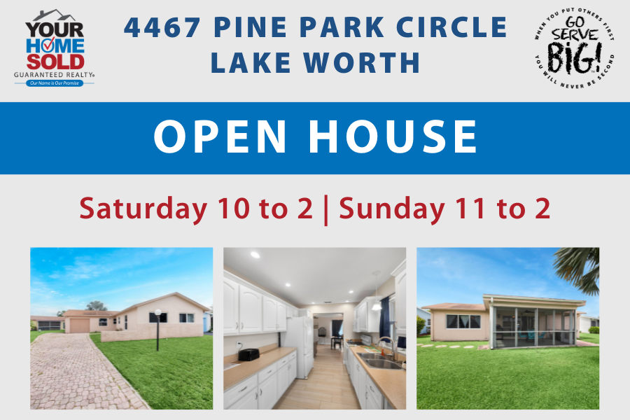 Open House 4467 Pine Park Circle Lake Worth Florida